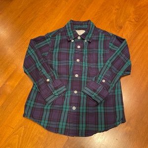 J.Crew boys' Secret Wash shirt in Black Watch plaid